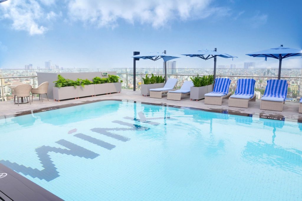 Rooftop Pool at Wink Hotel Hai Phong